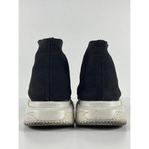 Balenciaga Speed Trainer Sneakers Black/White Men's C366 - Picture 5 of 8